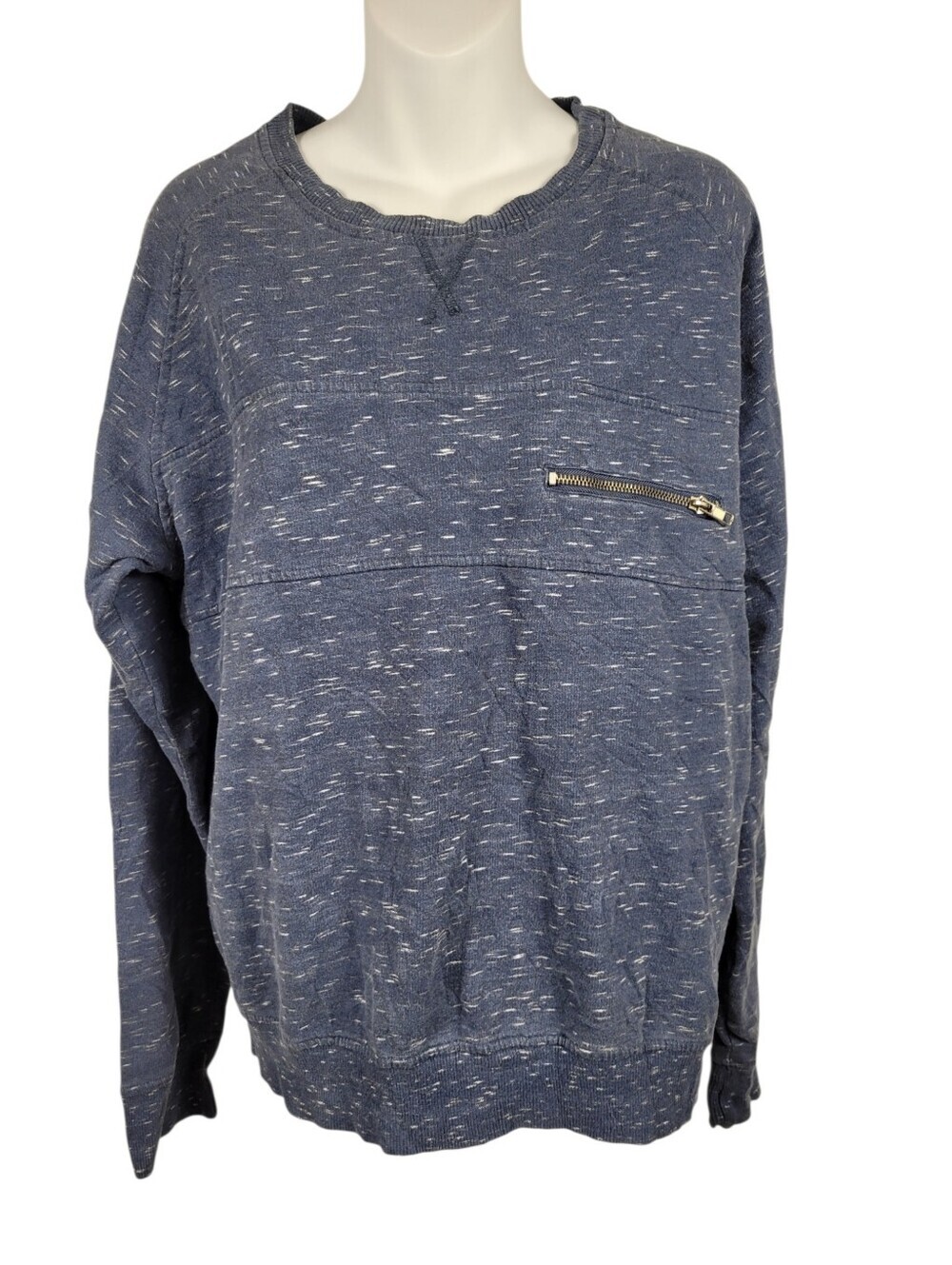 2/$20 Y2K Blue & White Sweatshirt Top Size: Large